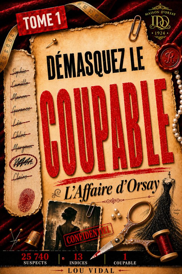 Couverture — Démasquez le coupable, L'Affaire d'Orsay, Tome 1